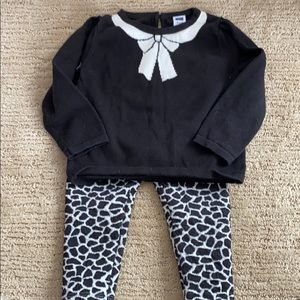 Janie and Jack 12-18M sweater and pants outfit